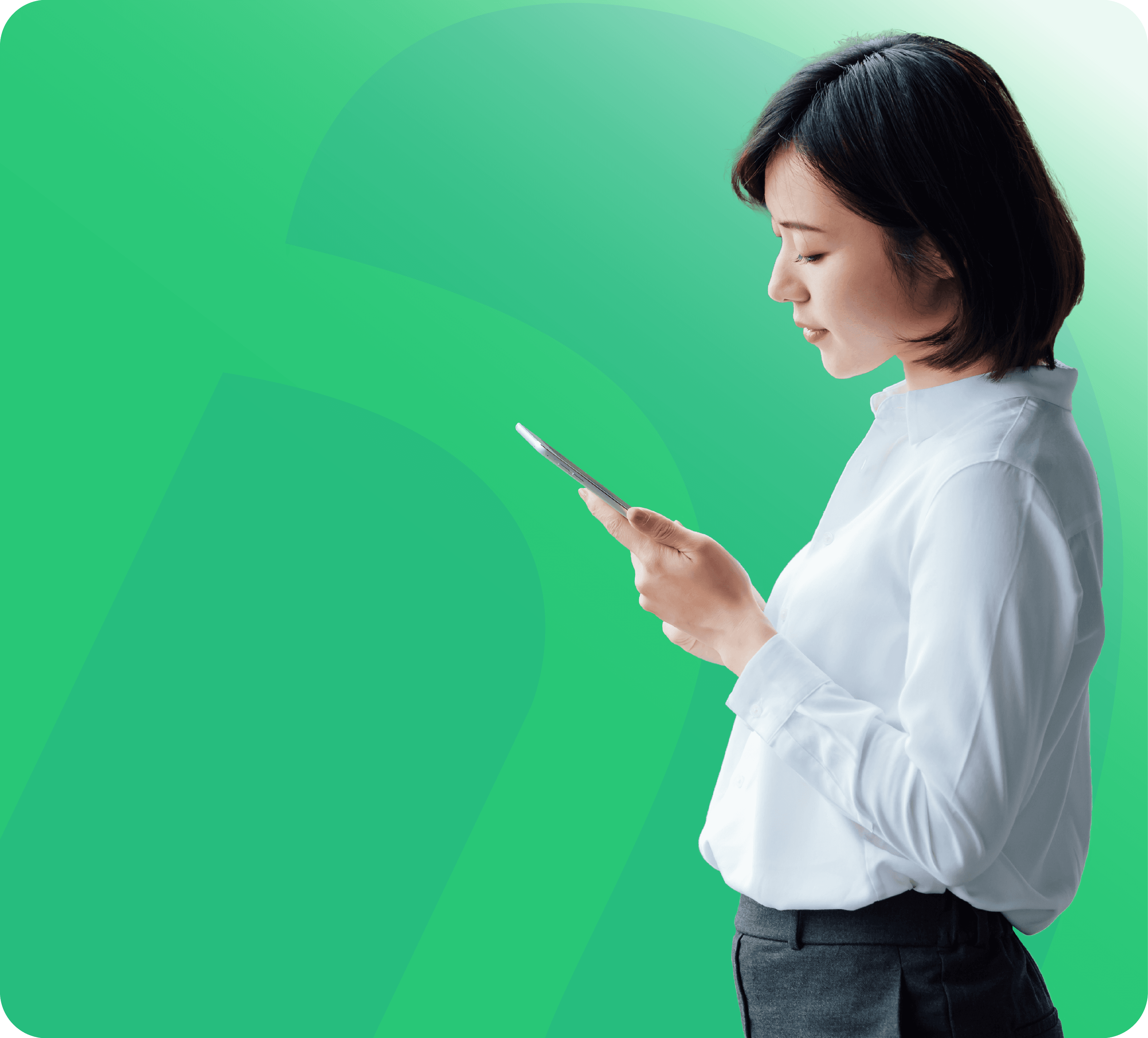 Man playing phone