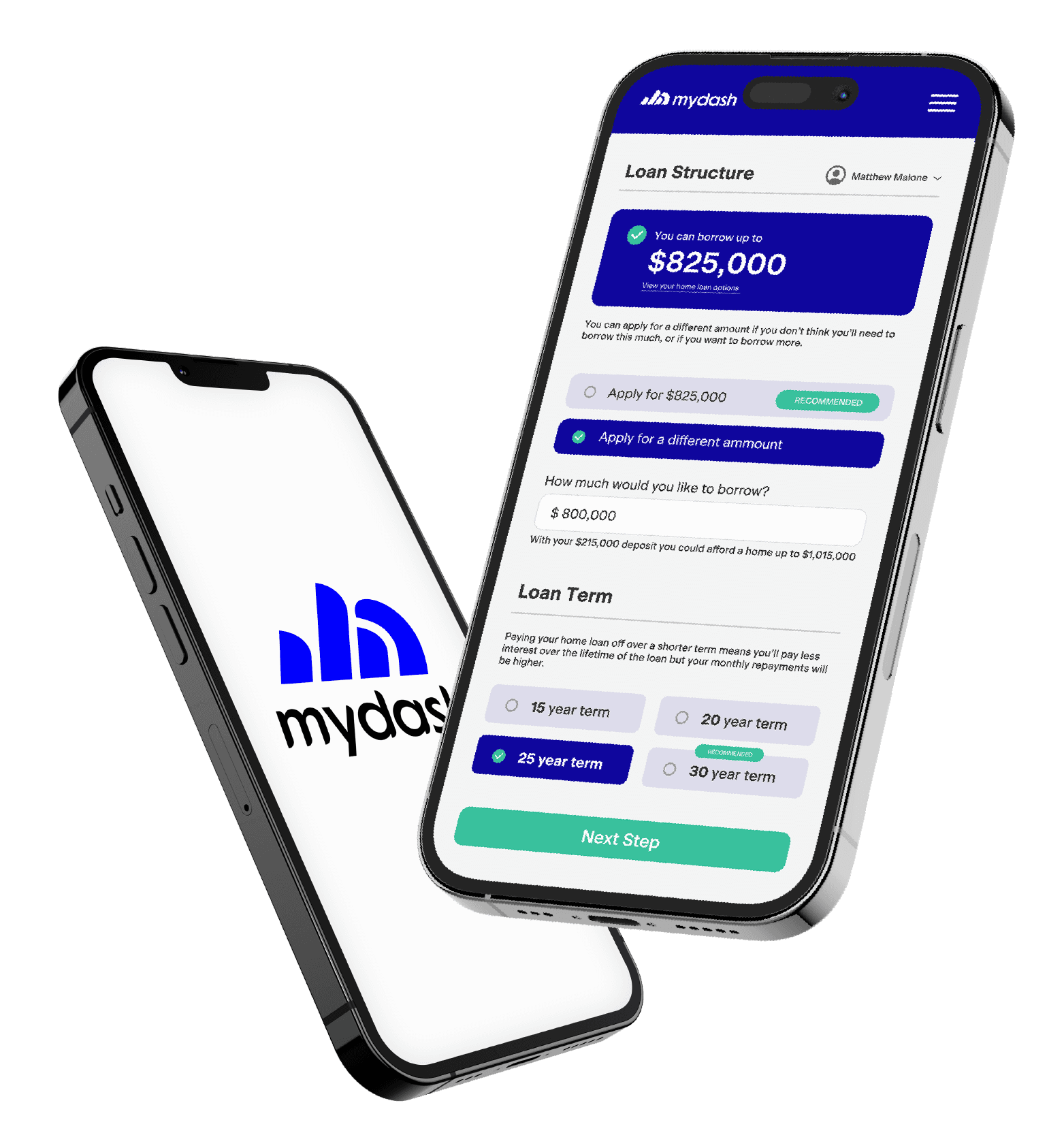 MyDash on mobile